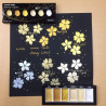 Kuretake gansai tambi starry colors zestaw 6 metalicznych akwareli - s