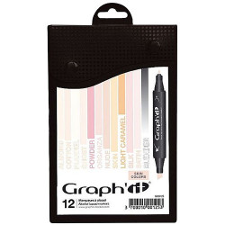 Graphit skin zestaw 12 markerów - sklep plastyczny - szał dla plastykó
