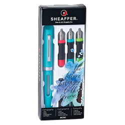Sheaffer mini zestaw do kaligrafii - 3 wymienne stalówki i naboje
