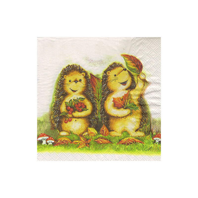 Decoupage Napkin hedgehogs Ambiente 17-13307460