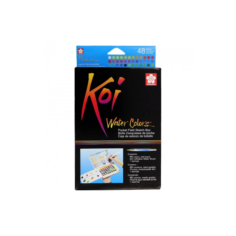 Sakura koi watercolor set of 48