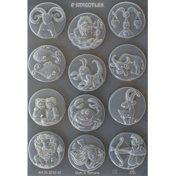 Fimo forma - znaki zodiaku - sklep plastyczny - szał dla plastyków