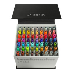 Karin brushmarker pro zestaw 60 markerów megabox - sklep plastyczny -