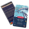 Derwent inktense zestaw 12 tuszy w kredce metal opak - sklep plastyczn