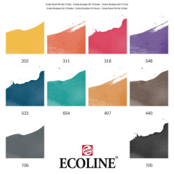 Talens ecoline dark set of 10 pens