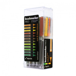 Karin brushmarker pro zestaw 12 markerów sun&tree - sklep plastyczny -
