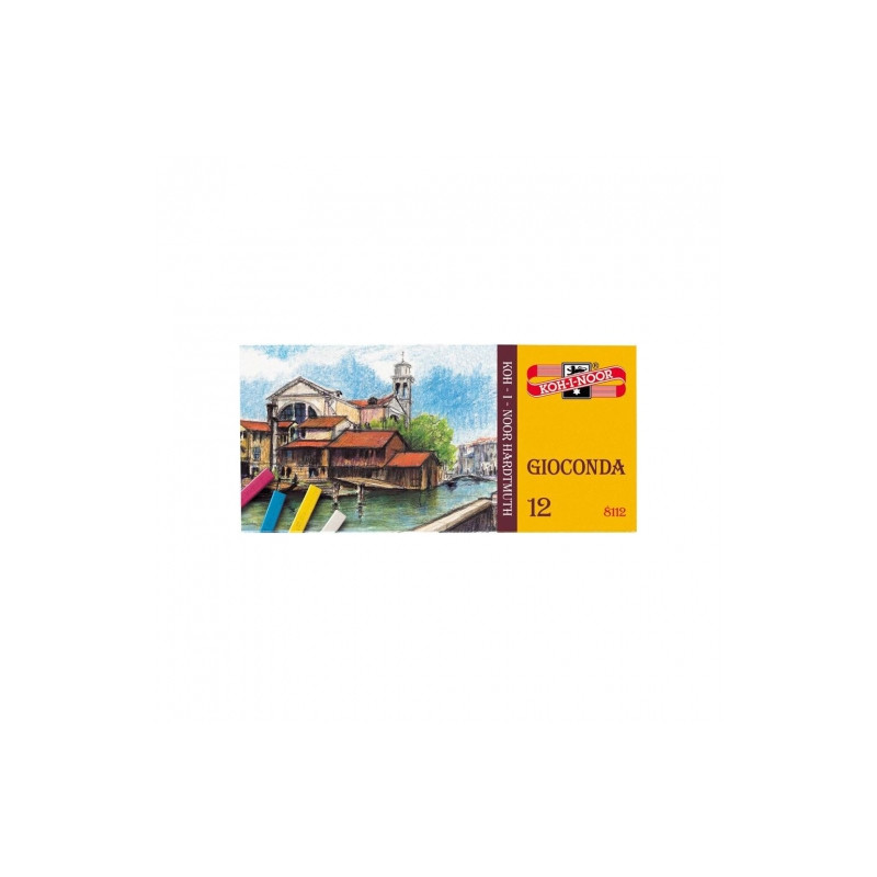 Koh-i-noor gioconda pastele suche twarde w sztyfcie 12 szt - sklep pla