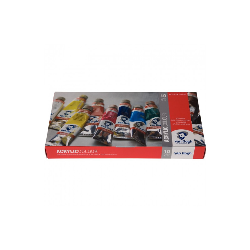 Talens Van Gogh Acrylic Paints set of 40ml x 10 colors