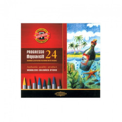 Koh-i-noor progresso aquarell zestaw 24 akwarelowych kredek - sklep pl