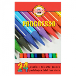 Koh-i-noor progresso bezdrzewne kredki 24 kolory - sklep plastyczny -
