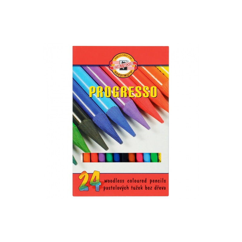 Koh-i-noor progresso bezdrzewne kredki 24 kolory - sklep plastyczny -