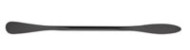 Steel conservation spatulas, black