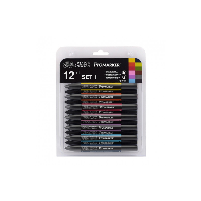 Winsor&Newton promarker set 13 colours nr.