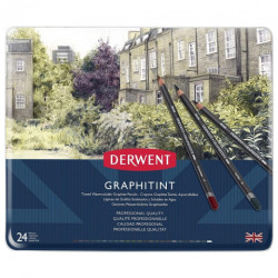 Derwent graphitint colored graphite pencils 24 colors