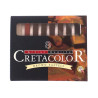 Cretacolor zestaw pasteli w sztyfcie 8 sztuk odcieni brązu - sklep pla