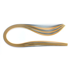 Quilling straps, shades of silver and gold. 3, 5, 10 mm - szal art - s