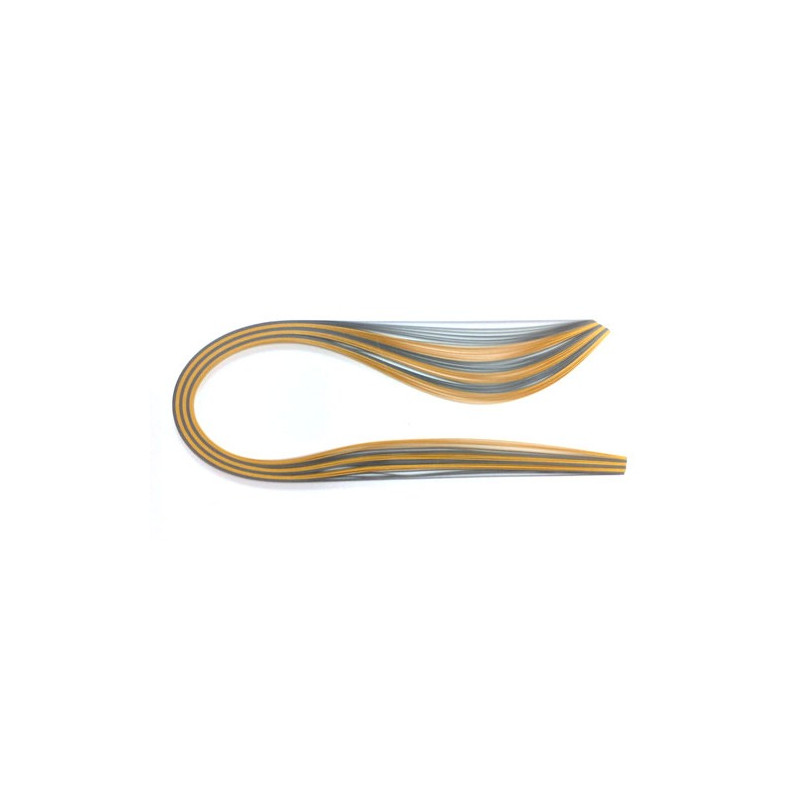 Quilling straps, shades of silver and gold. 3, 5, 10 mm - szal art - s