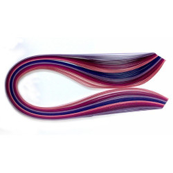 Quilling straps, shades of pink and violet 3, 5, 10 mm - szal art - sk