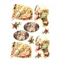 Papier ryżowy do decoupage boże narodzenie A4 ITD R457 - Sklep plastyc
