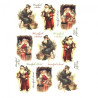 Papier ryżowy do decoupage mikołaj dziadek mróz A4 ITD R206 - Sklep pl