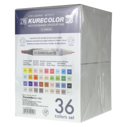 Kuretake kurecolor twin ws zestaw 36 markerów dwustronnych- sklep plas