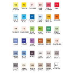 Kuretake kurecolor twin ws set 36 markerers