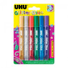UHU glitter glue orginal 6x10ml - klej brokatowy - sklep plastyczny -