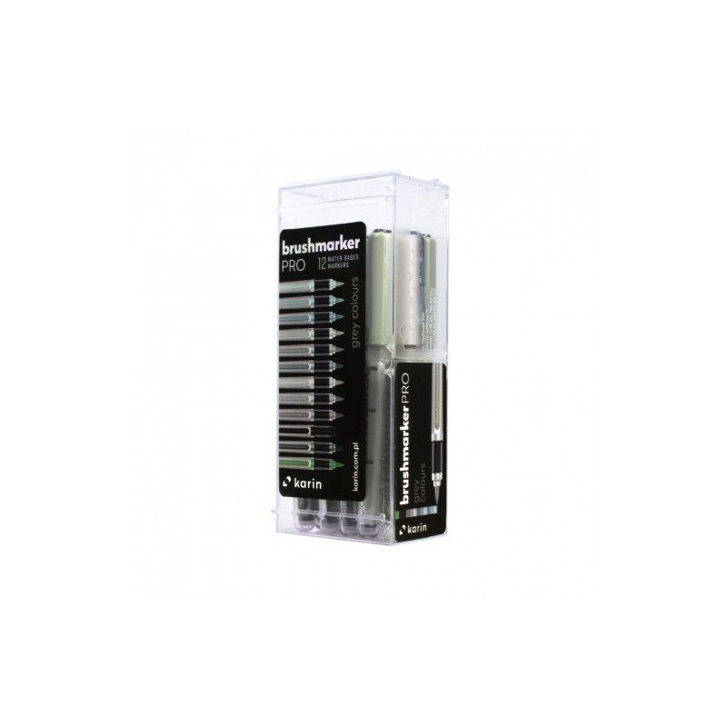 Karin brushmarker pro set of 12 grey markers