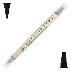 Kuretake zig calligraphy czarny pisak do kaligrafii - sklep plastyczny