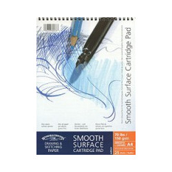 Blok Winsor&Newton smooth surface cartridge pad spirala 25ark 150g - s
