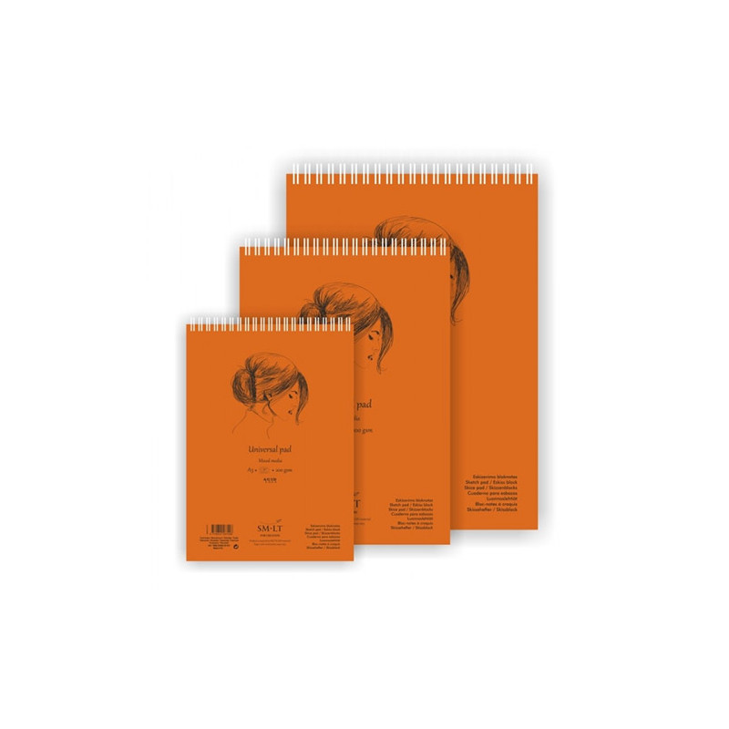 Block SM-LT art universal mixed media spiral 200g 30-40 sheets
