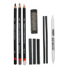 Derwent charcoal set of 10 different coals