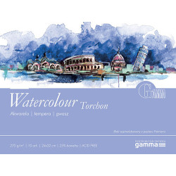 Blok Gamma watercolour torchon 270g 10ark - sklep plastyczny Szał dla