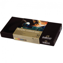 Talens rembrandt zestaw farb akrylowych 10x40ml - sklep plastyczny Sza