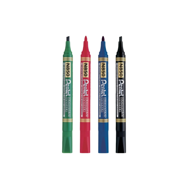 Pentel markery permanentne czarne oraz kolorowe - sklep plastyczny - s