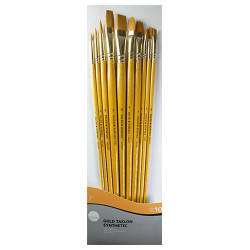 Daler Rowney zestaw 10 różnych pędzli syntetycznych Simply - sklep pla