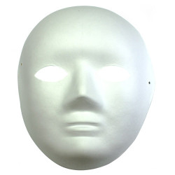 Paper Mache Mask with elastic band Baby Face - szal art - sklep plasty