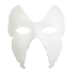 Paper Mache Mask with elastic band butterfly - szal art - sklep plasty