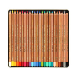 Koh-i-noor gioconda a set of 24 dry wood pastels metal pack