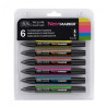 Winsor&Newton promarker neon zestaw 6 kolorów 0290136 - sklep plastycz