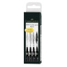 Faber-Castell pitt black set of 4 markers - szal art - sklep plastyczn