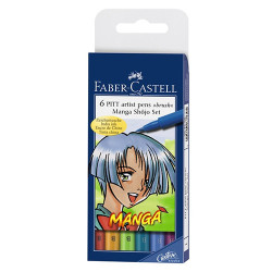 Faber-Castell pitt manga shojo zestaw 6 pisaków - sklep plastyczny - s