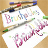 Kuretake zig brushables pen for calligraphy - szal art - sklep plastyc