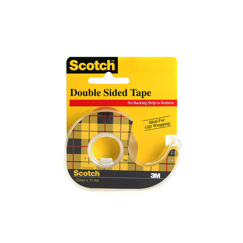 Scotch taśma dwustronnie klejąca 136D-EEME 12mm x 6,3m - sklep plastyc