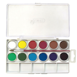 Jovi watercolors 12 saturated colors + brush