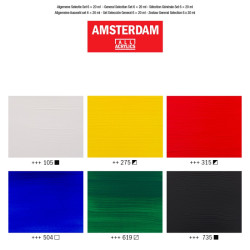 Talens amsterdam acrylic paint kit 6x20ml