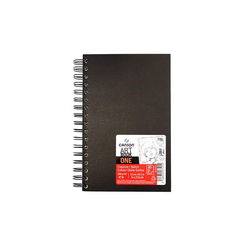 Szkicownik Canson art book one na spirali 100g 80ark - sklep plastyczn