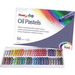Oil Pastels 49 colors Pentel SZAŁ DLA PLASTYKÓW - Profesjonalny Sklep 