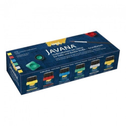 Kreul javana glitter fabric paints kit 6x20ml