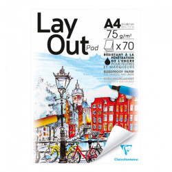 Clairefontaine LayOut Pad for markers and finelines 75g 70a - szal art